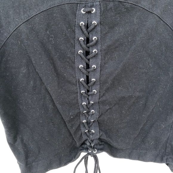 Forever21 Lace-Up Graphic Tee - Picture 6 of 7